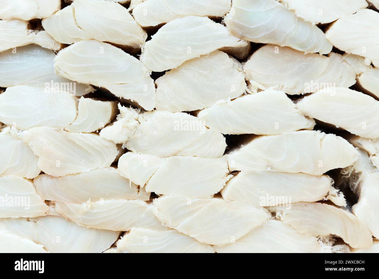 Bacalao or bacalhau, dried and salted cod fish Stock Photo Alamy