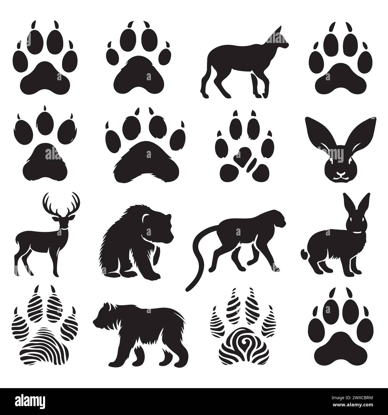 Animal Foot Print Background