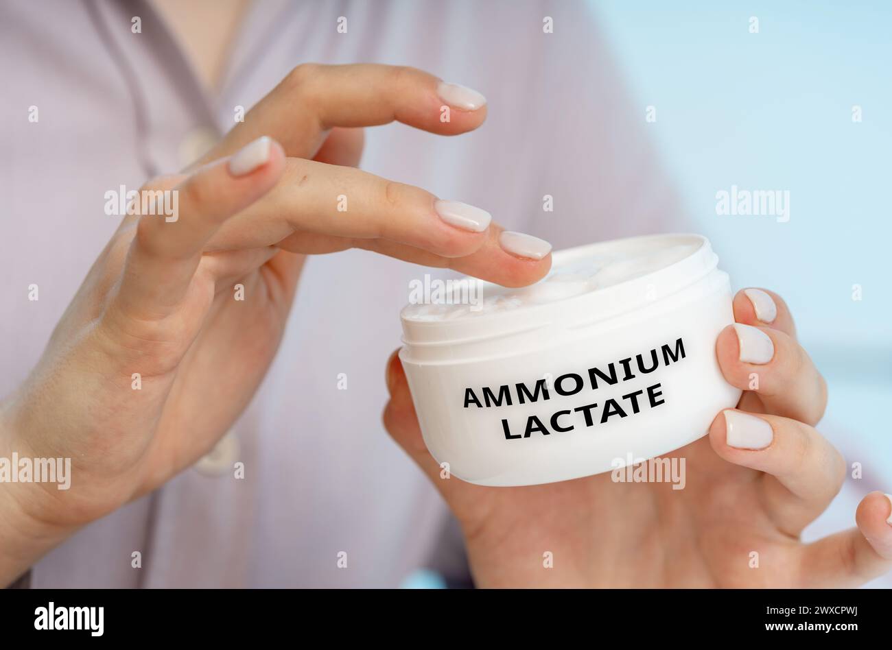 Ammonium lactate medical cream, conceptual image Stock Photo
