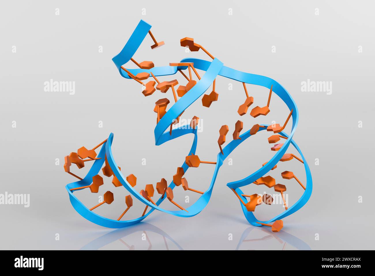 Illustration of an aptamer drug. Aptamers are a special class of