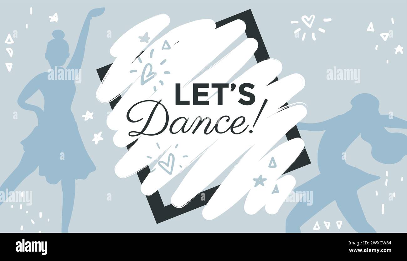 Ballet school, dancing lessons children and adults Stock Vector Image ...