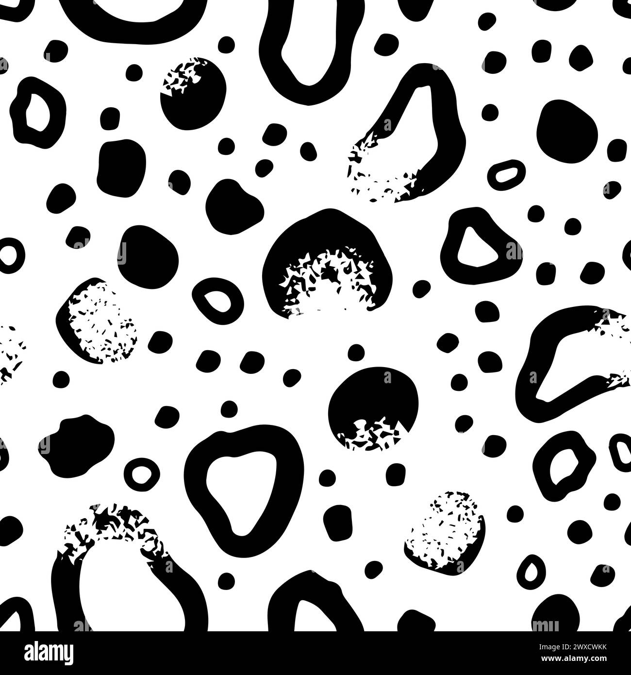 Clean Black Pattern Vector seamless pattern in clean. Modern stylish abstract Stock Vector ...