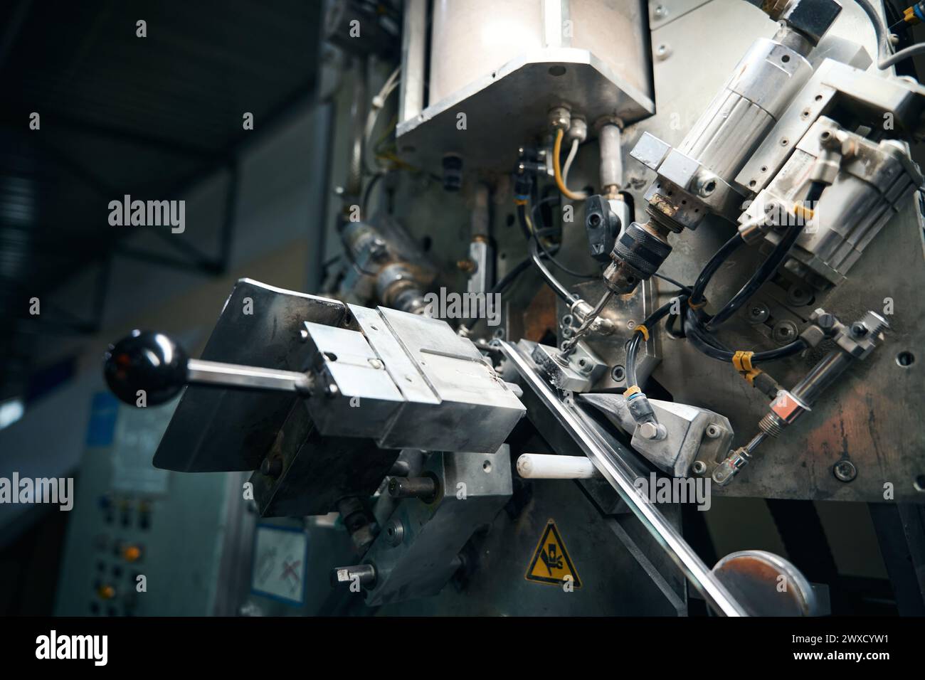 Multifunctional machine for work in the workshop Stock Photo