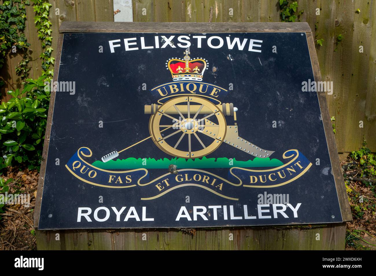 Royal Regiment of Artillery Detachment cadets, Felixstowe, Suffolk, England, UK Stock Photo