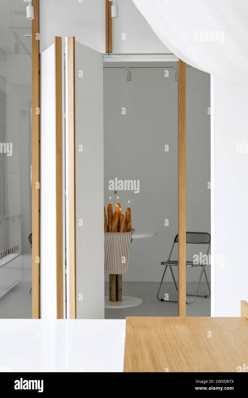Light minimalist office Interior design Stock Photo - Alamy