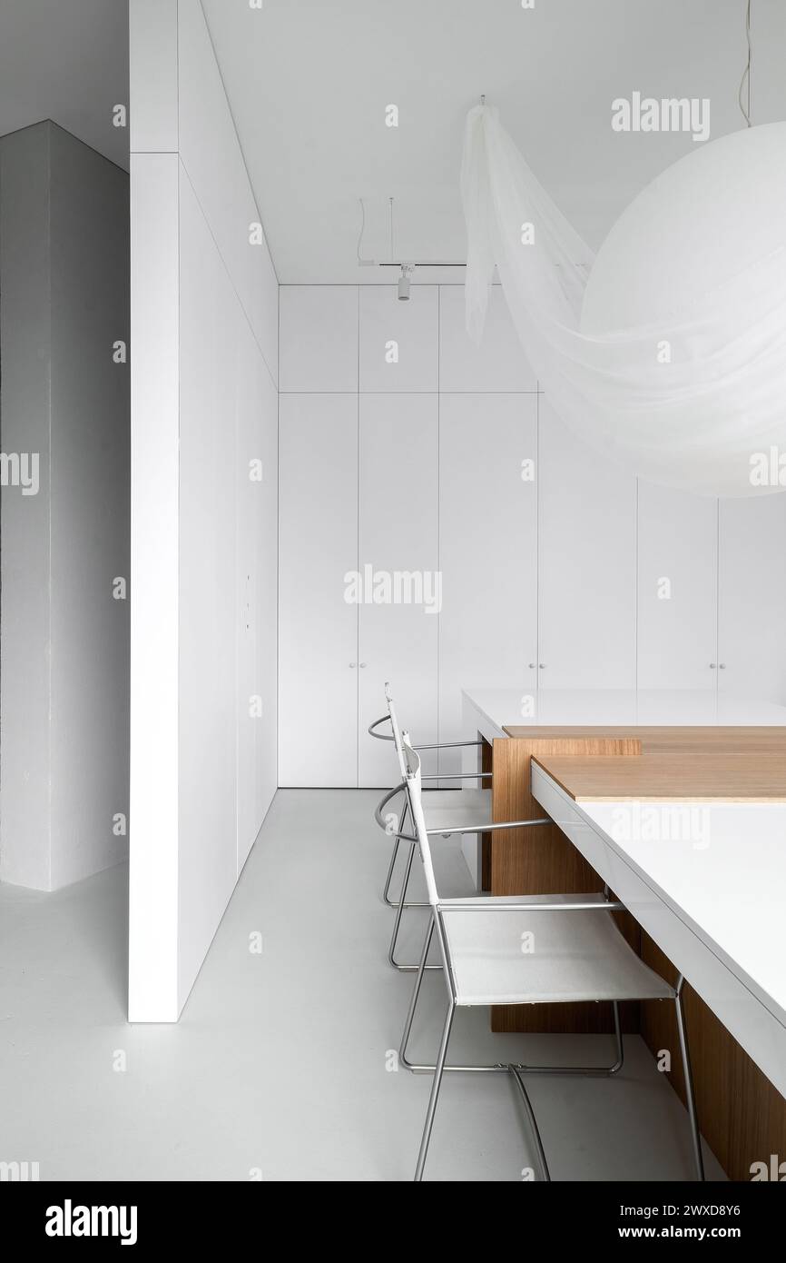 Light minimalist office Interior design Stock Photo - Alamy