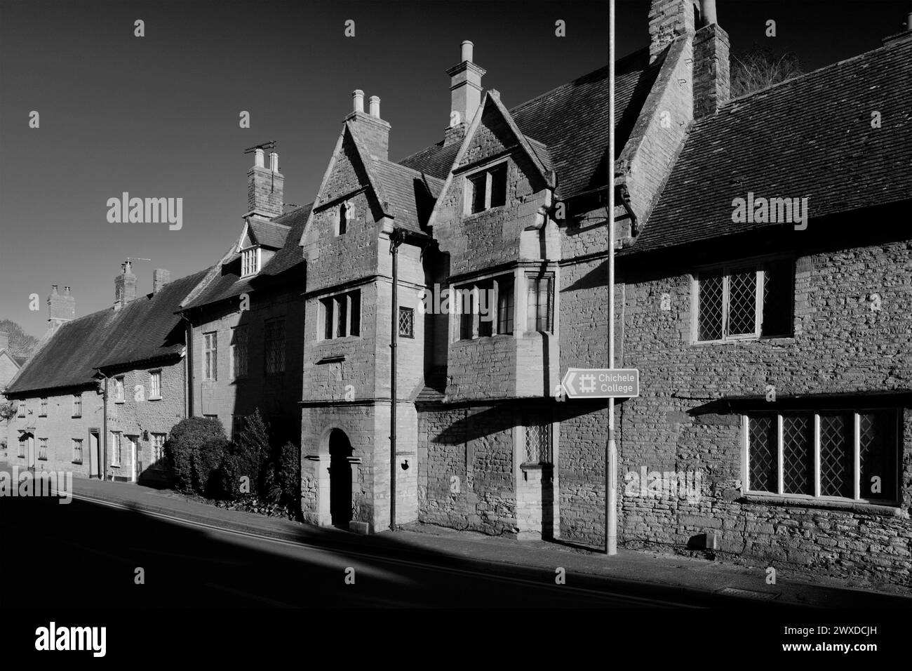 Street view of Higham Ferrers Town, Northamptonshire, England, UK Stock