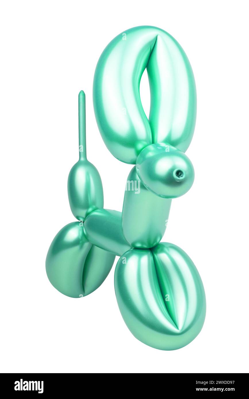 Party festive balloon dog twisting modeling isolated on the white background Stock Photo Alamy
