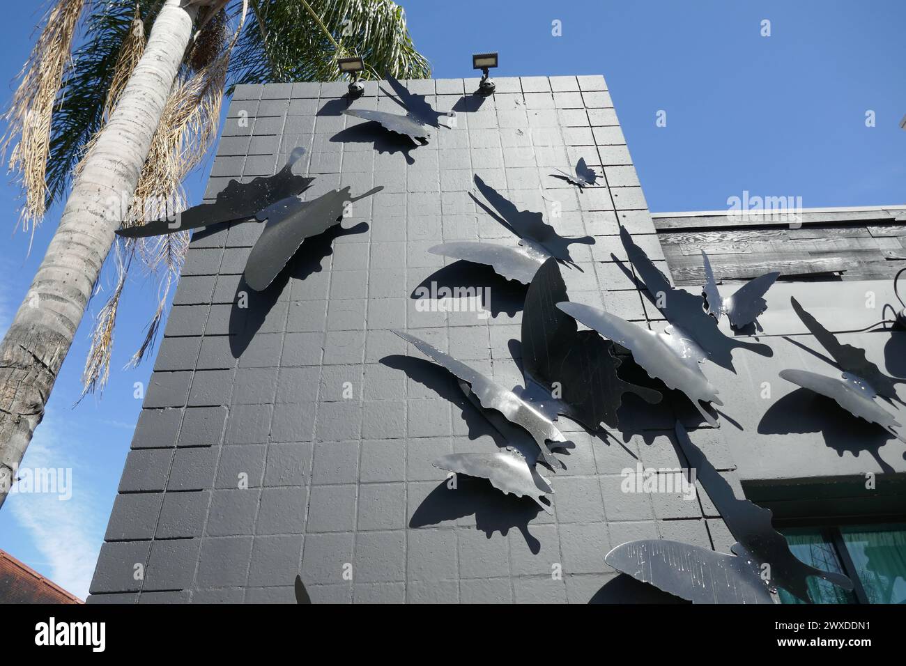 Los Angeles, California, USA 29th March 2024 Black Art Sculpture ...