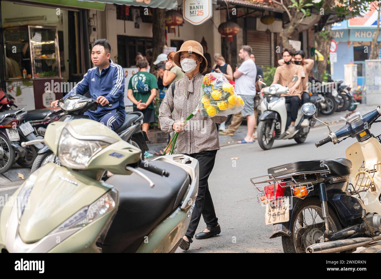 Street scenes in Hanoi, Vietnam. Stock Photo