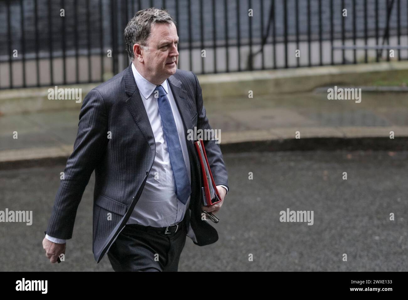 Mel Stride, MP, Secretary of State for Work and Pensions, at 10 Downing Street, London, England, UK Stock Photo