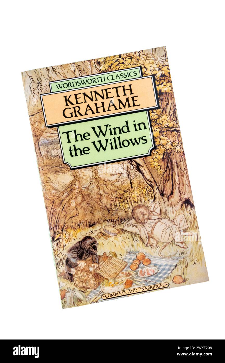 A Wordsworth Classics paperback copy of The Wind in the Willows by Kenneth Grahame.  First published in 1908. Stock Photo