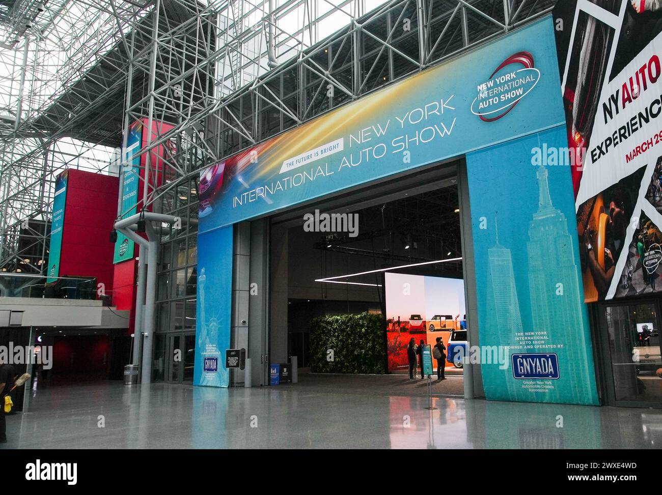 NEW YORK, NY, USA MARCH 27, 2024 Entrance to show exhibition at NY