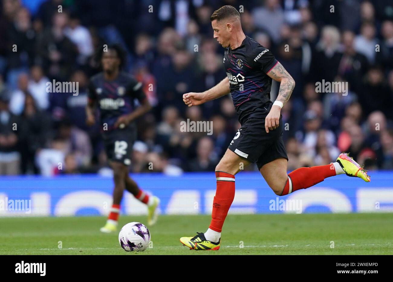 LONDON, ENGLAND - MARCH 30: Ross Barkley of Luton Town during the Premier League match between Tottenham Hotspur and Luton Town at Tottenham Hotspur Stadium on March 30, 2024 in London, England.(Photo by Dylan Hepworth/MB Media) Stock Photo