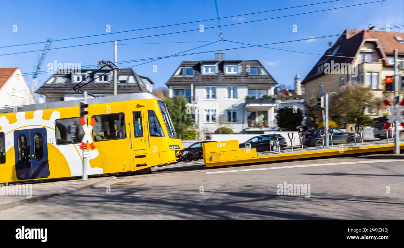 Cog railway of the Stuttgarter Strassenbahnen AG SSB. The railway is ...