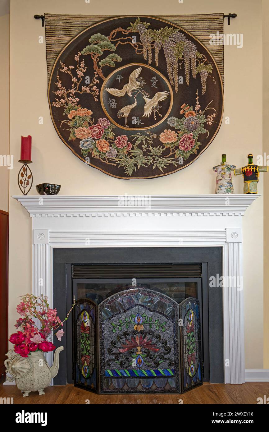 Mantle candle flowers hi-res stock photography and images - Alamy