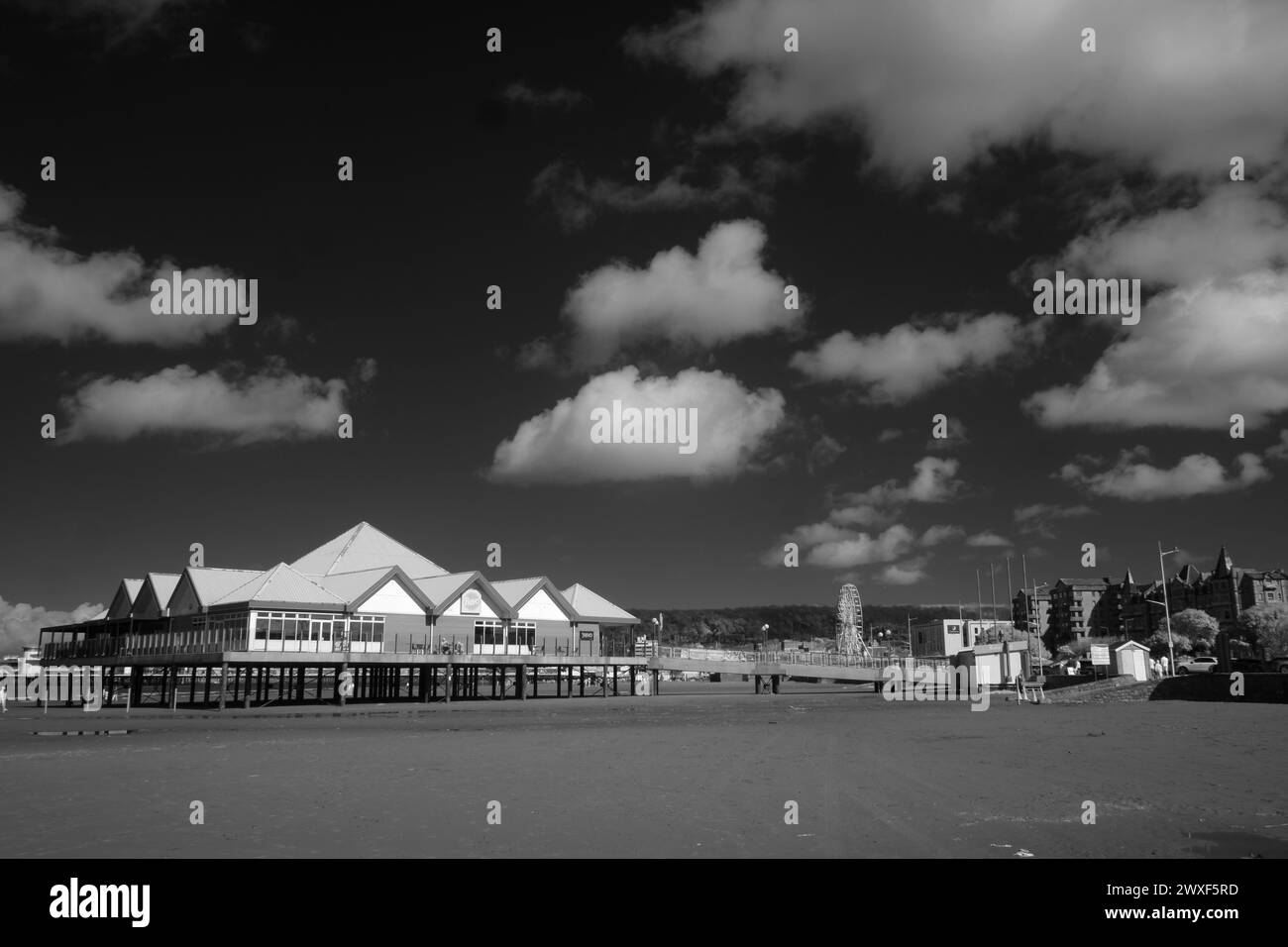 March 2024, Monochrome 720nm Infrared - former sea life centre - Weston ...