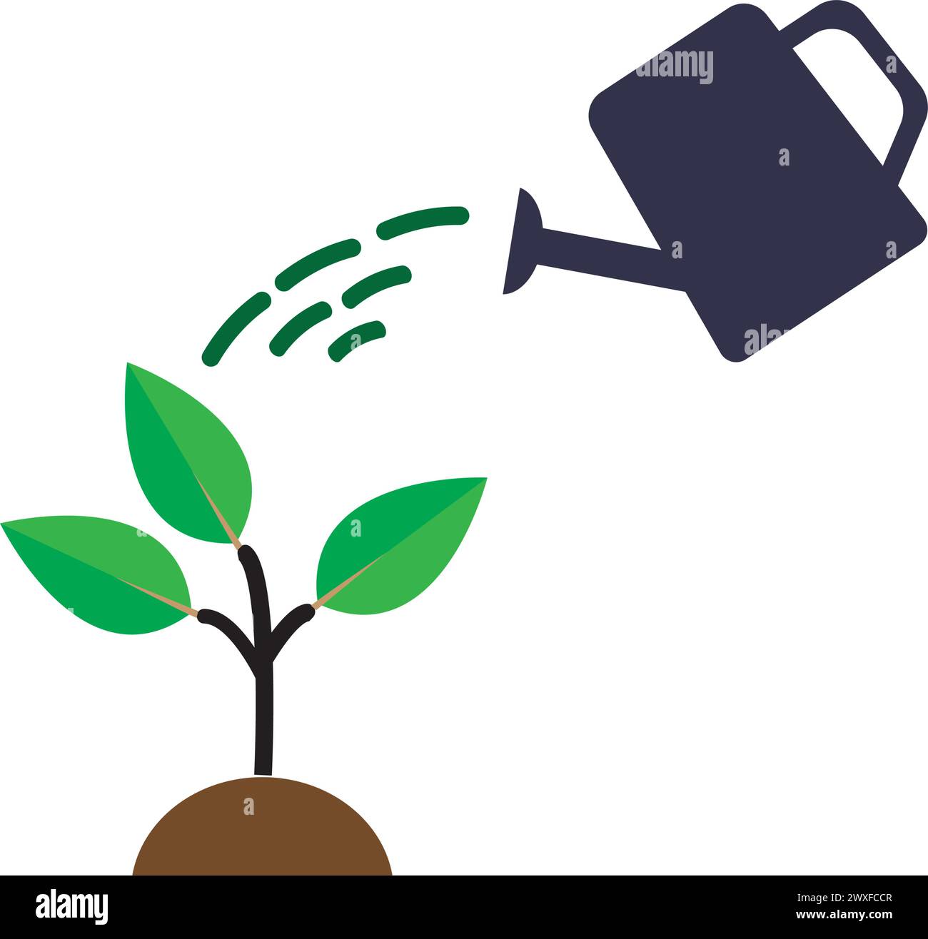 irrigation system or plant watering icon. vector illustration symbol