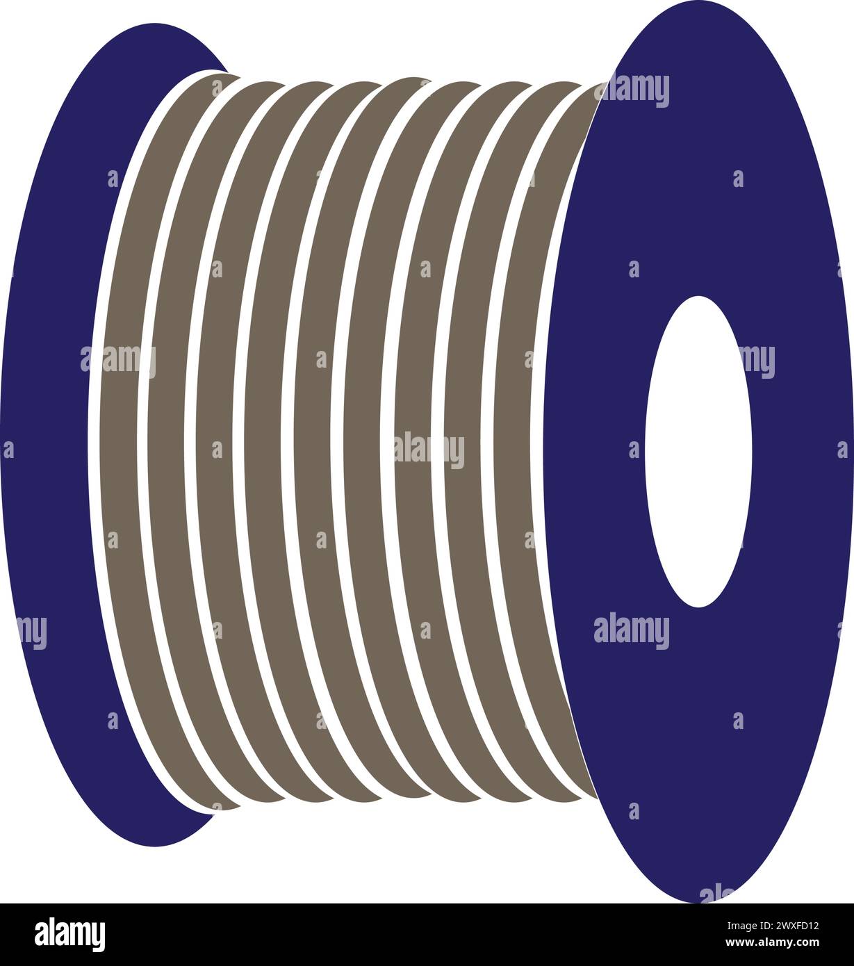 cable roller icon vector illustration logo design Stock Vector