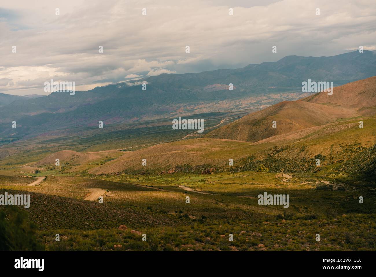 road to anorama of the Cerro de los 14 Colores, Jujuy, Argentina. High ...