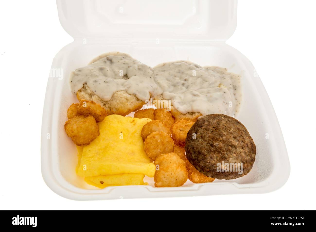 Winneconne, WI 30 March 2024 A package of Hardees breakfast platter