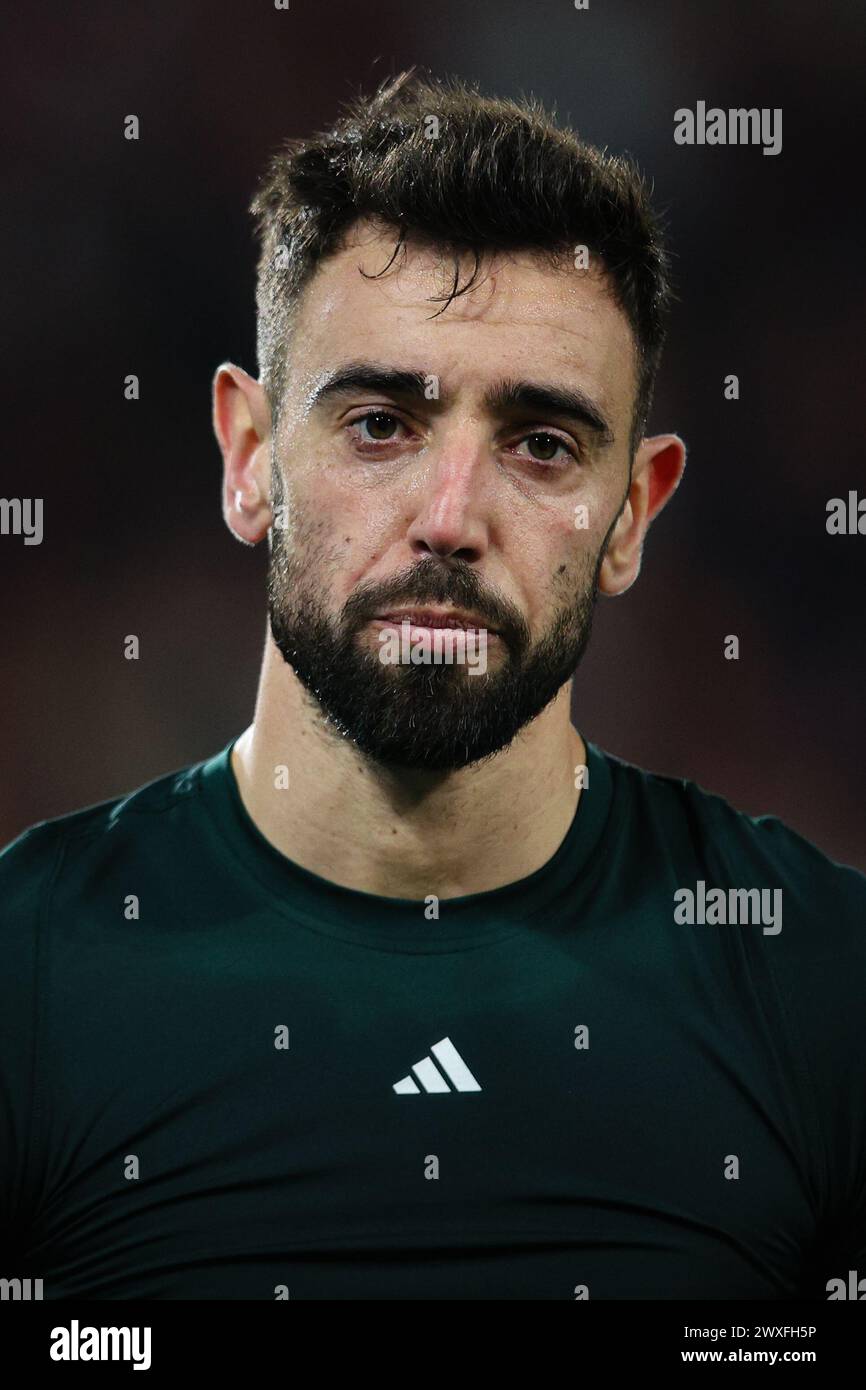 Bruno fernandes manchester united 2024 hires stock photography and