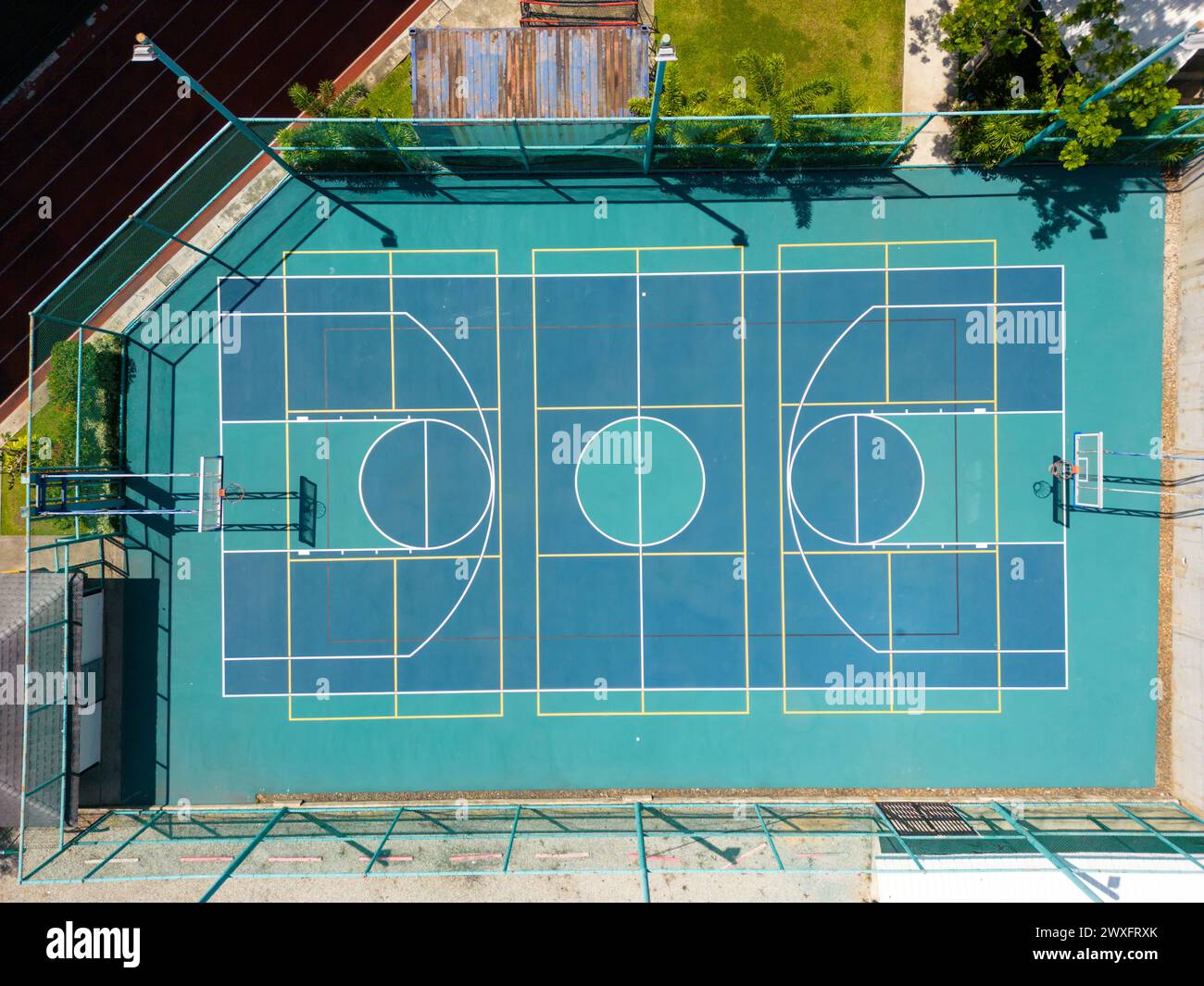 Phuket, Thailand February 17, 2024 A drone aerial view of an outdoor