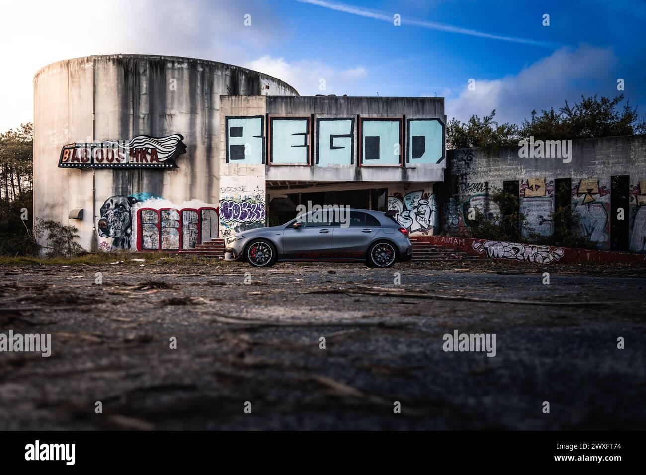 Mercedes AMG A45s Stock Photo