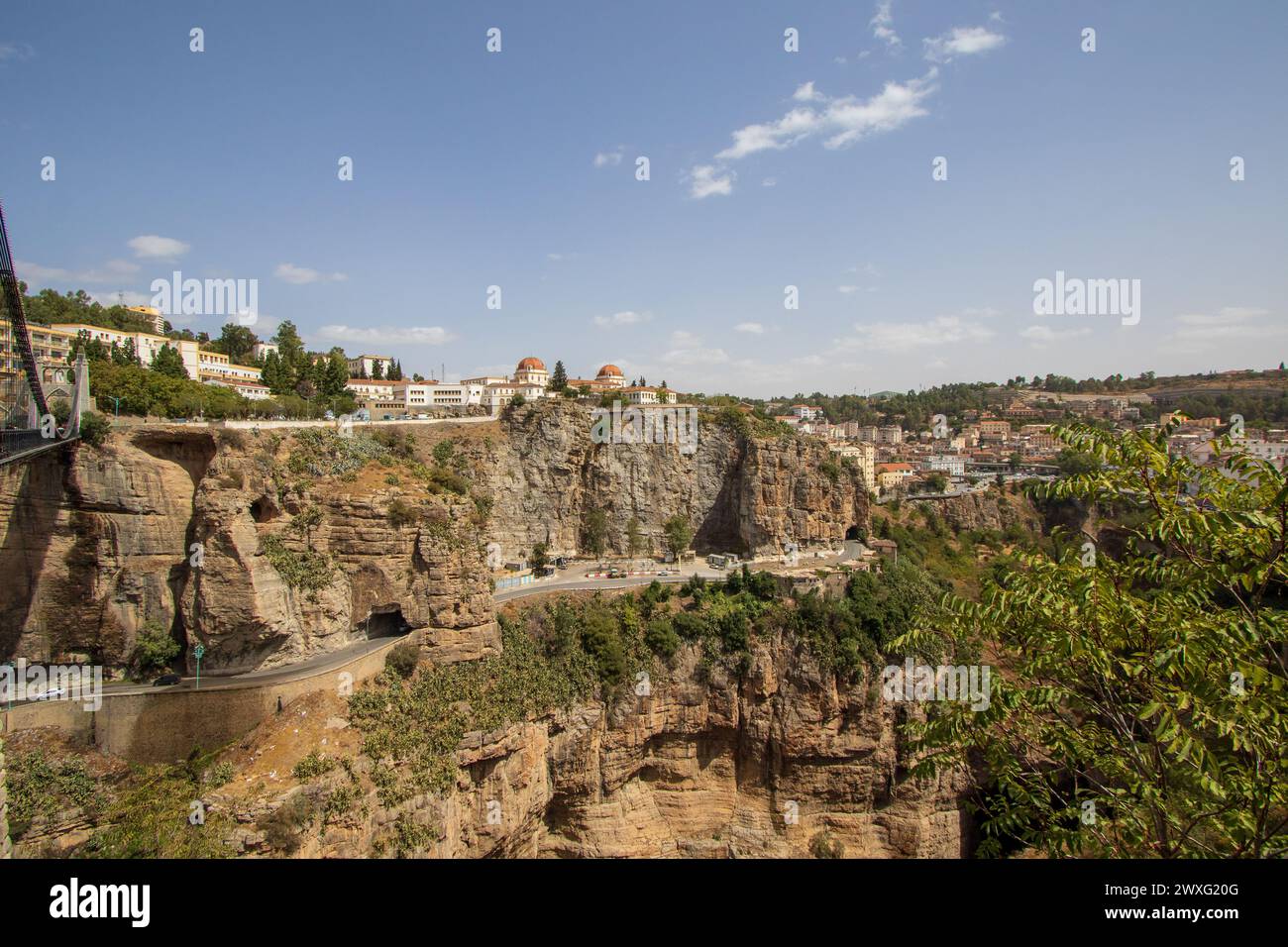 Constantine city historic center bridges and historical monuments Algeria Stock Photo