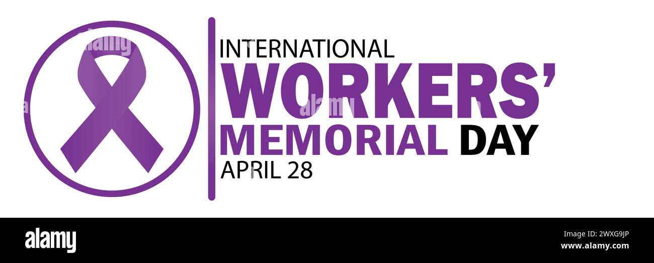 International Workers Memorial Day. Suitable for greeting card, poster and banner. Stock Vector