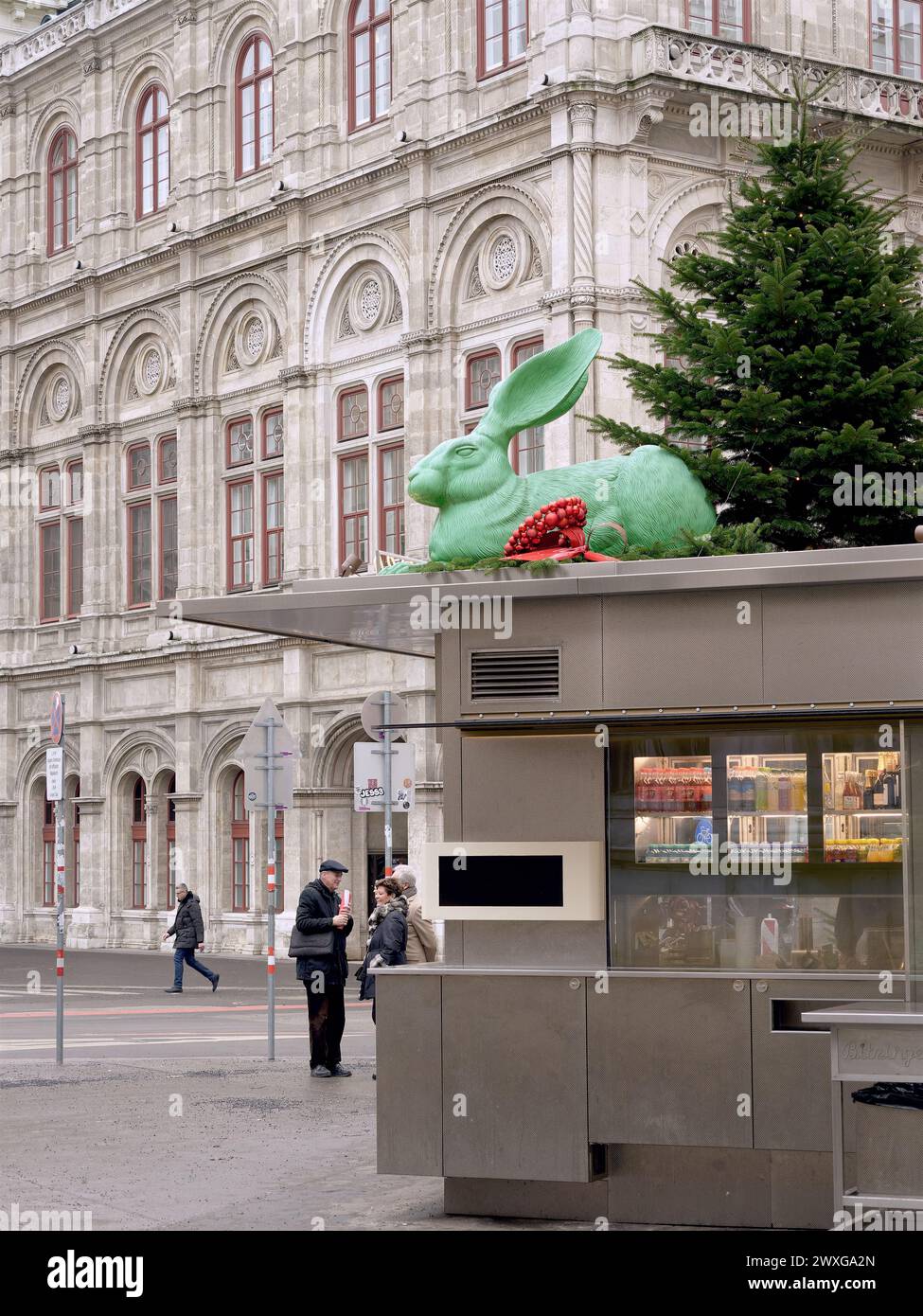 Hot dog stand, Vienna, Austria Stock Photo