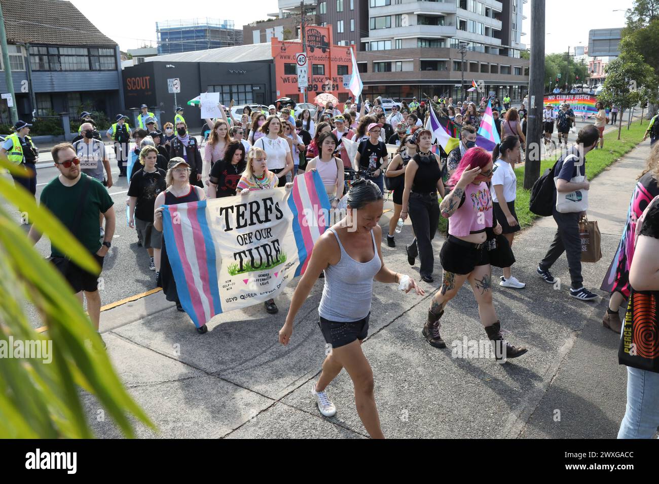 Sydney, Australia. 31st March 2024. Trans Day of Visibility Rally 2024 ...
