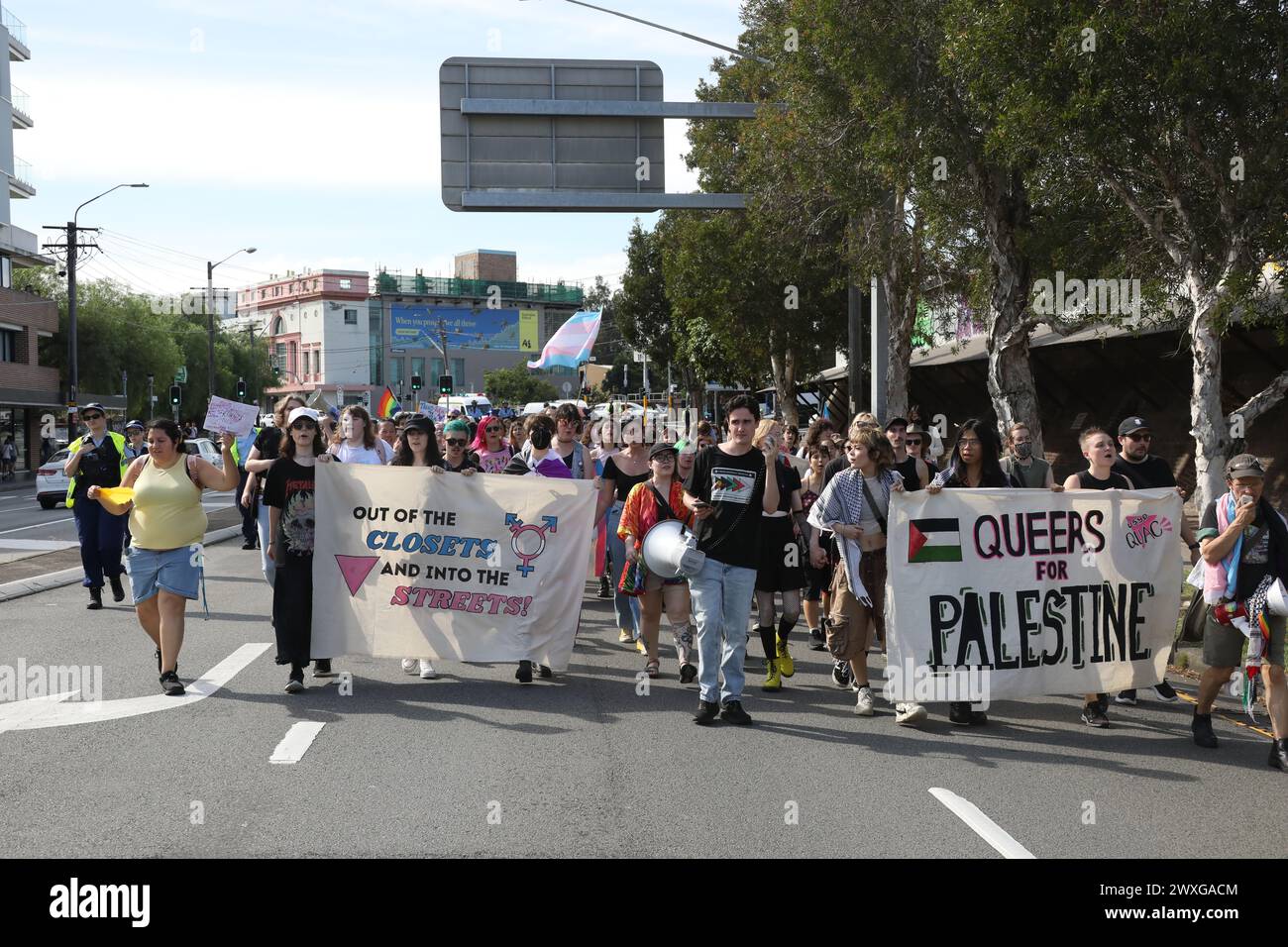 Sydney, Australia. 31st March 2024. Trans Day of Visibility Rally 2024 ...
