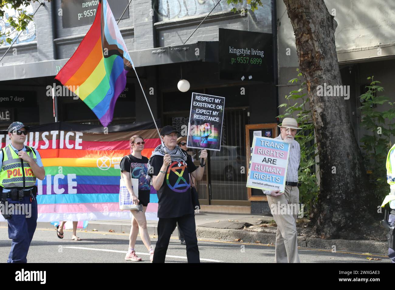 Sydney, Australia. 31st March 2024. Trans Day of Visibility Rally 2024 ...