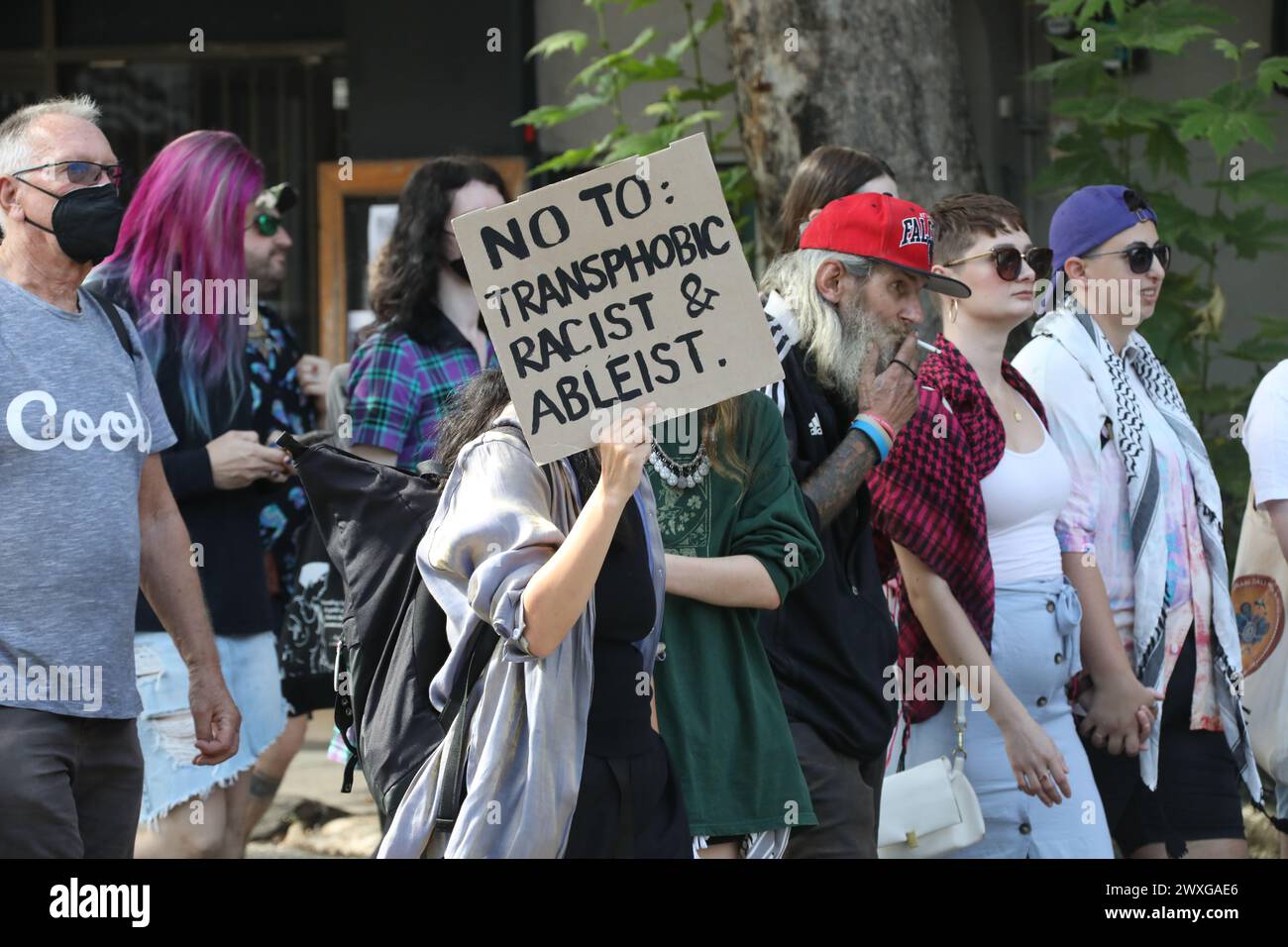Sydney, Australia. 31st March 2024. Trans Day of Visibility Rally 2024 ...