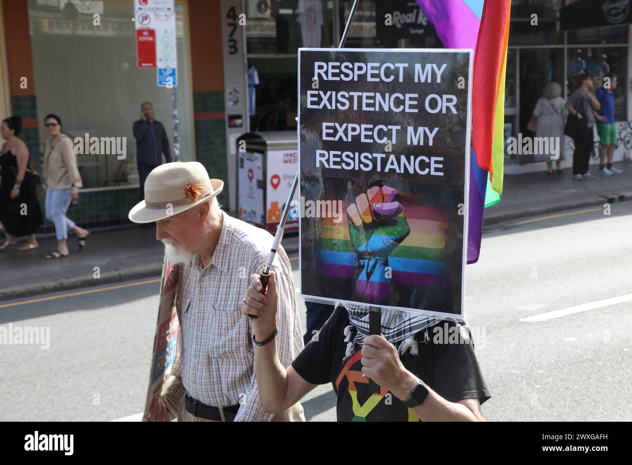 Sydney, Australia. 31st March 2024. Trans Day of Visibility Rally 2024 ...