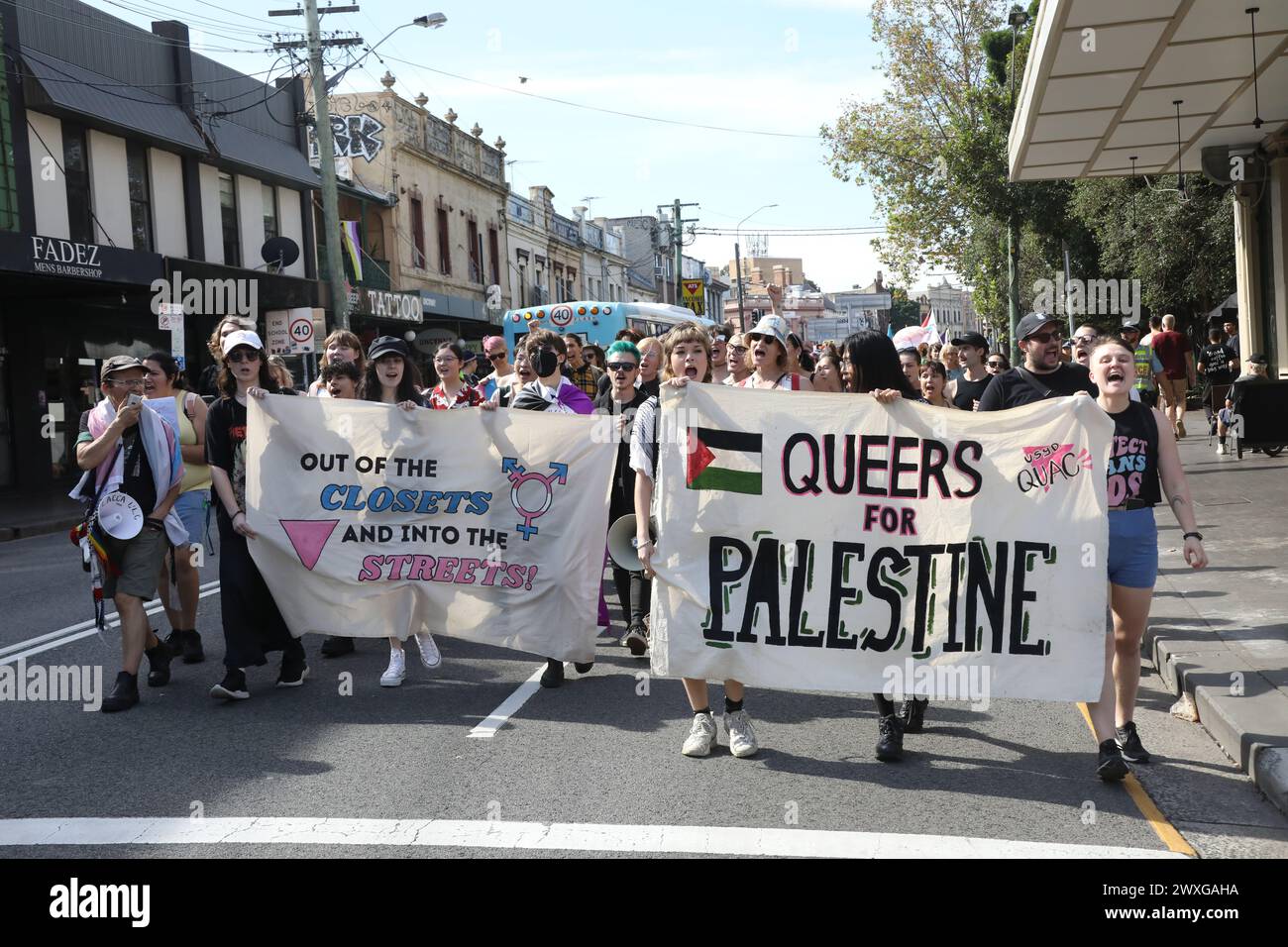 Sydney, Australia. 31st March 2024. Trans Day of Visibility Rally 2024 ...