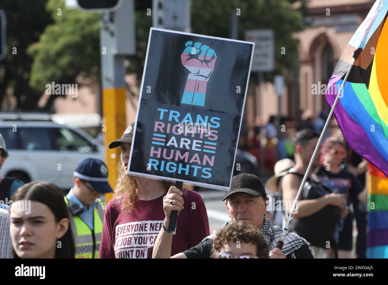Sydney, Australia. 31st March 2024. Trans Day of Visibility Rally 2024 ...