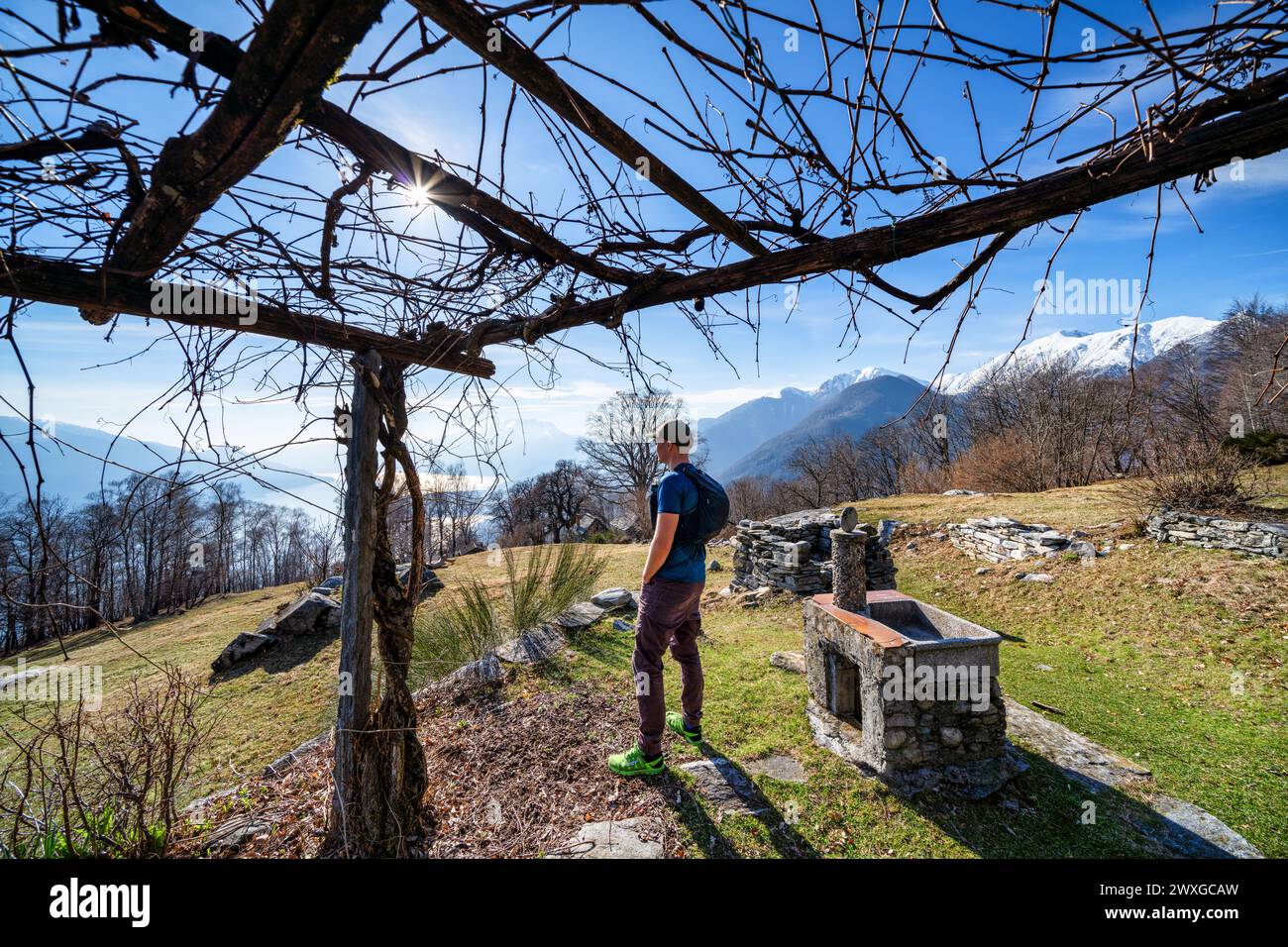 Spring hiking mountain hi-res stock photography and images - Alamy