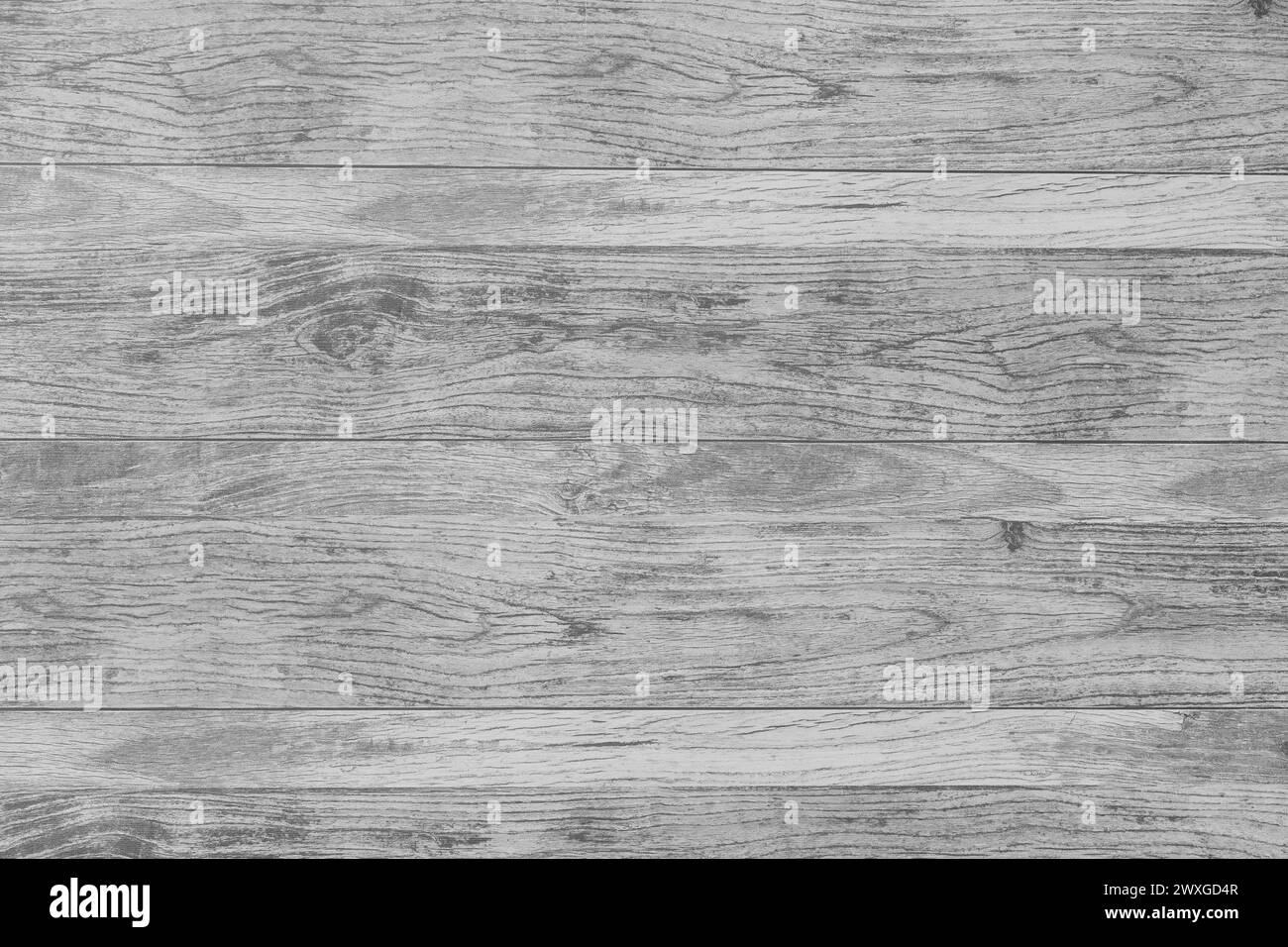 Horizontal Light Wood Texture Boards Floor Surface Wooden Background Plank Table Gray. Stock Photo