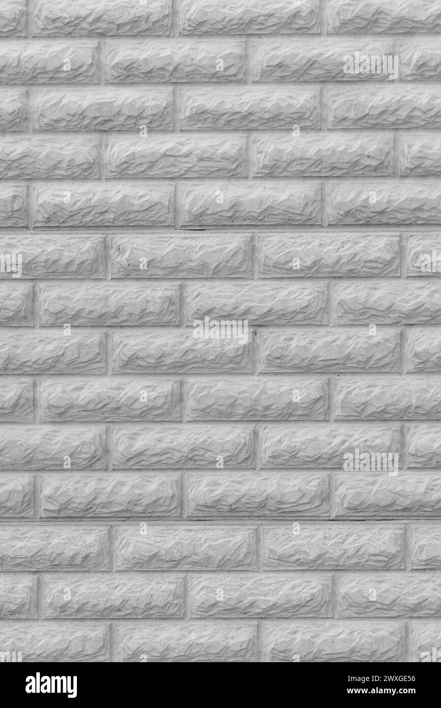 Light White Brickwork Brick Masonry Wall With Abstract Pattern Vertical ...
