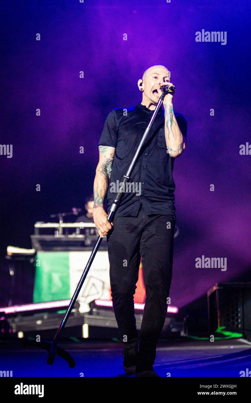 Linkin Park in concerto all'I-Days, Autodromo di Monza Stock Photo