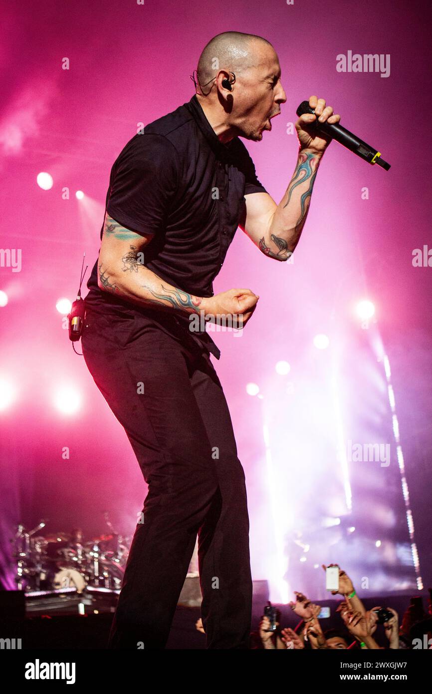 Linkin Park in concerto all'I-Days, Autodromo di Monza Stock Photo