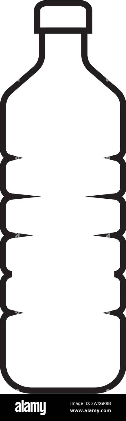 plastic bottle icon vector illustration logo design Stock Vector Image ...