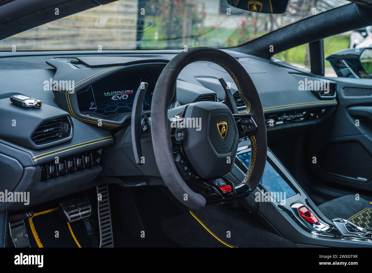 Slovenia, Ljubljana 26 March 2024 Huracan EVO car