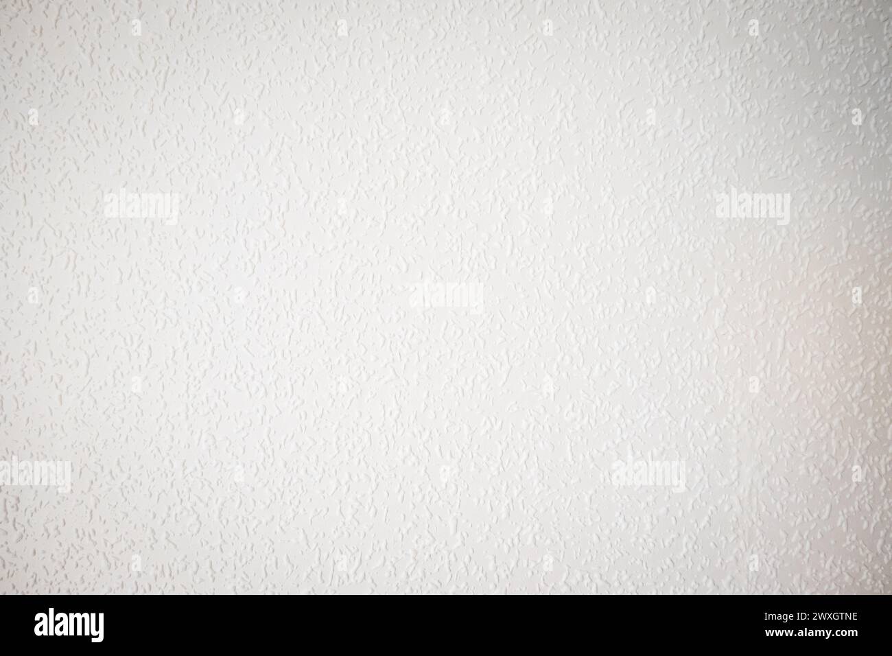white painted woodchip wallpaper texture pattern backgroung. Stock Photo