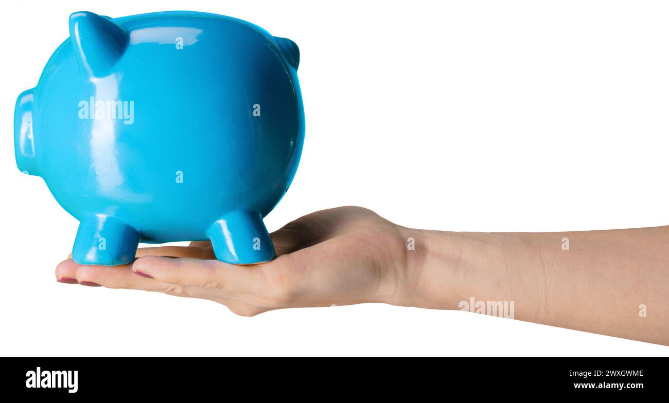 piggy bank isolated on white background Stock Photo - Alamy