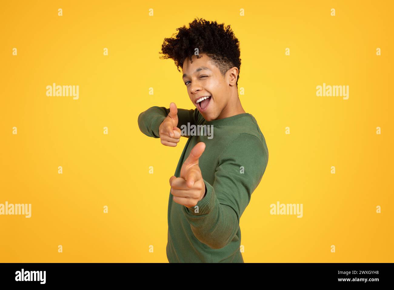 Winking man hi-res stock photography and images - Alamy