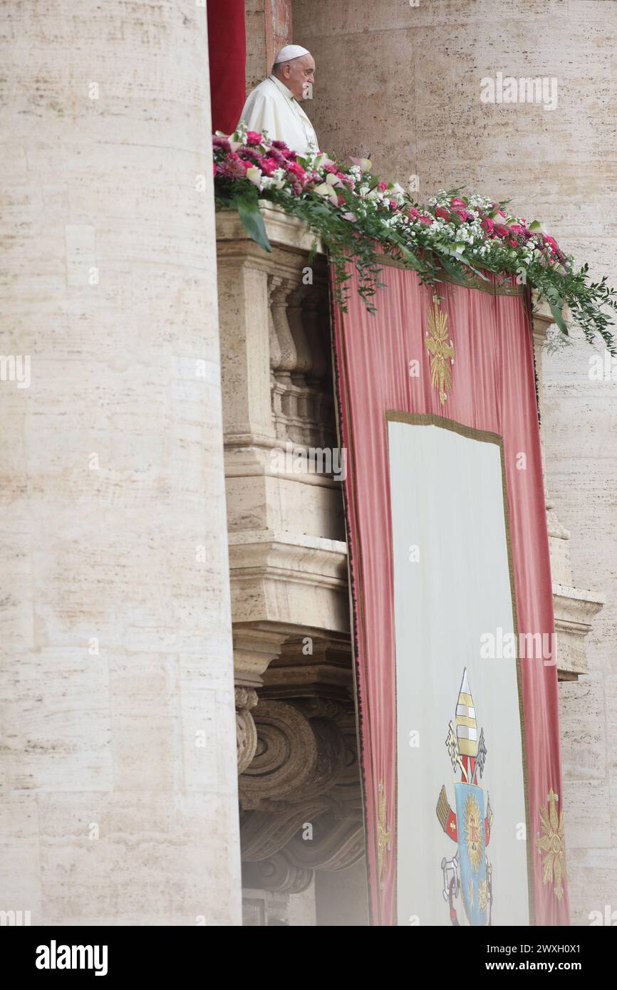 Vaticano, Italy. 31st Mar, 2024. Vatican City, Italy 31.03.2024 Pope