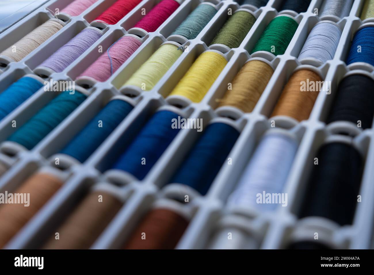 Many sewing threads in hi-res stock photography and images - Alamy